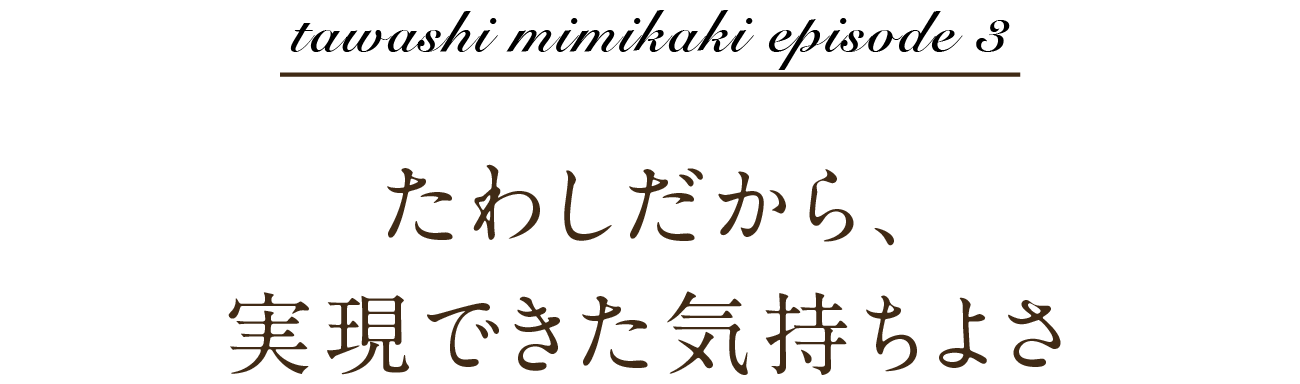 tawashi mimikaki episode 3 たわしだから、実現できた気持ちよさ。